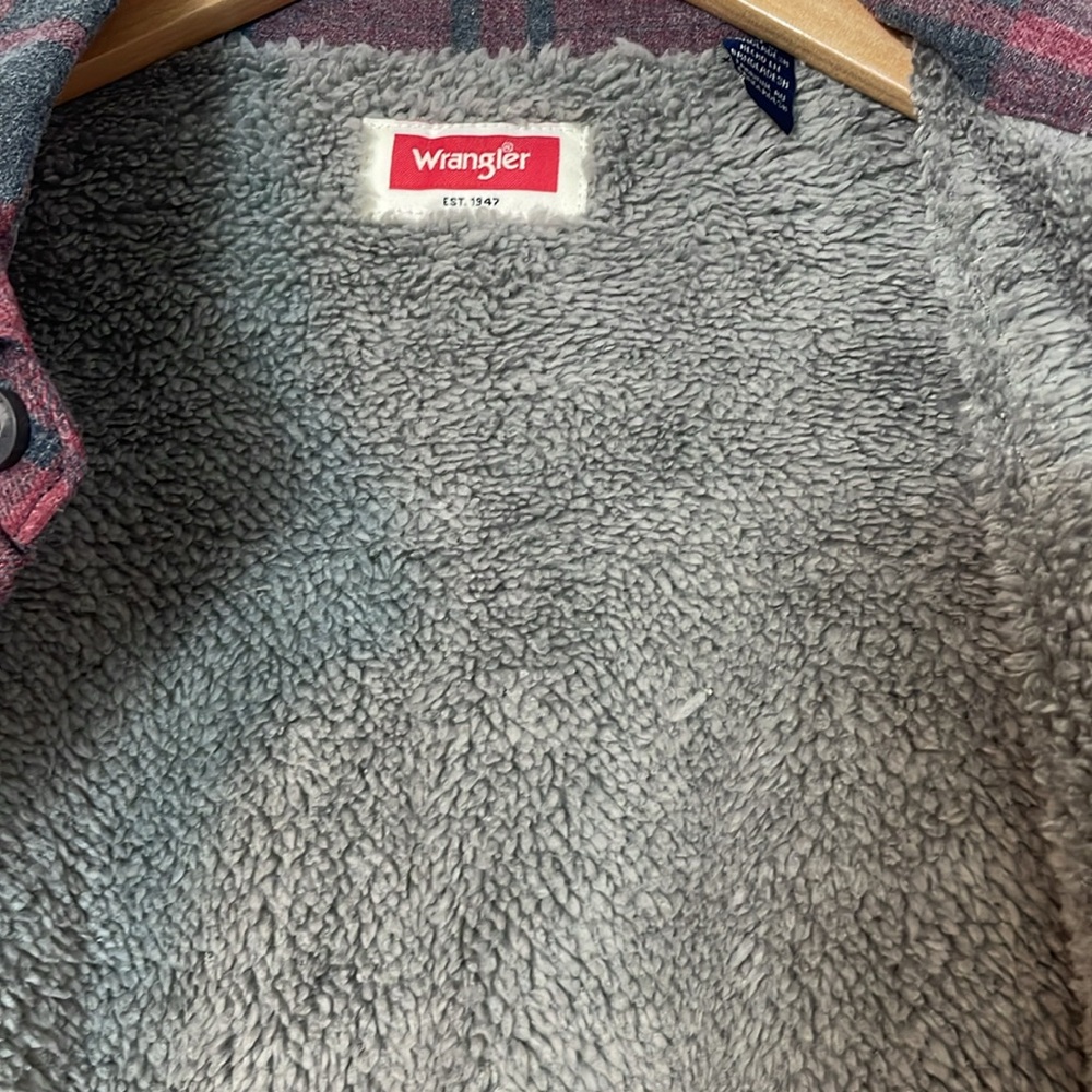 Wrangler Sherpa Lined Flannel Jacket, men’s XL - Picture 8 of 9